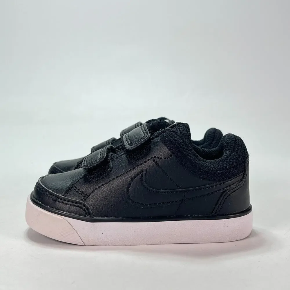 Nike Capri 3 LTR TDV Black White Casual Toddlers Sneakers 579949-014 Kids Sz 6C